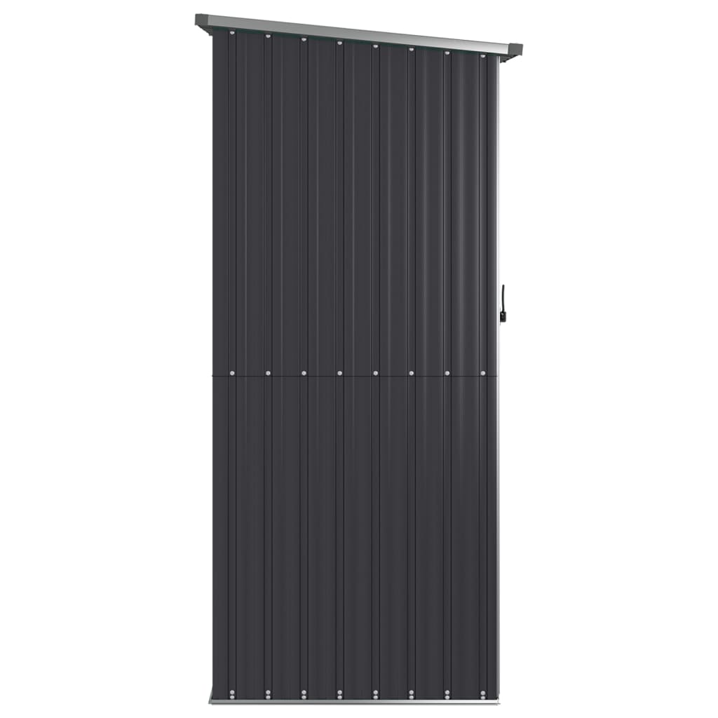 NNEVL Garden Shed Anthracite 118.5x97x209.5 cm Galvanised Steel-4