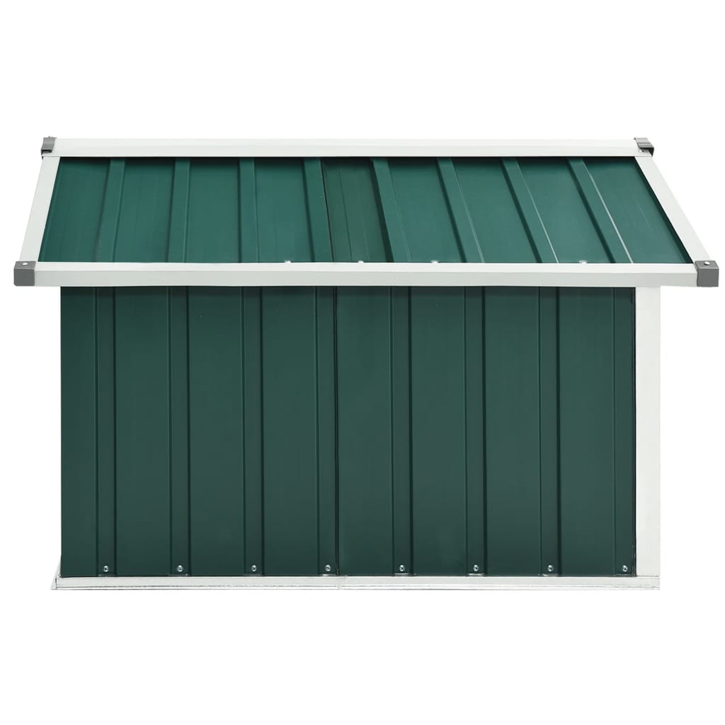 NNEVL Garden Robot Lawnmower Shed 92x97x63 cm Galvanised Steel Green-4
