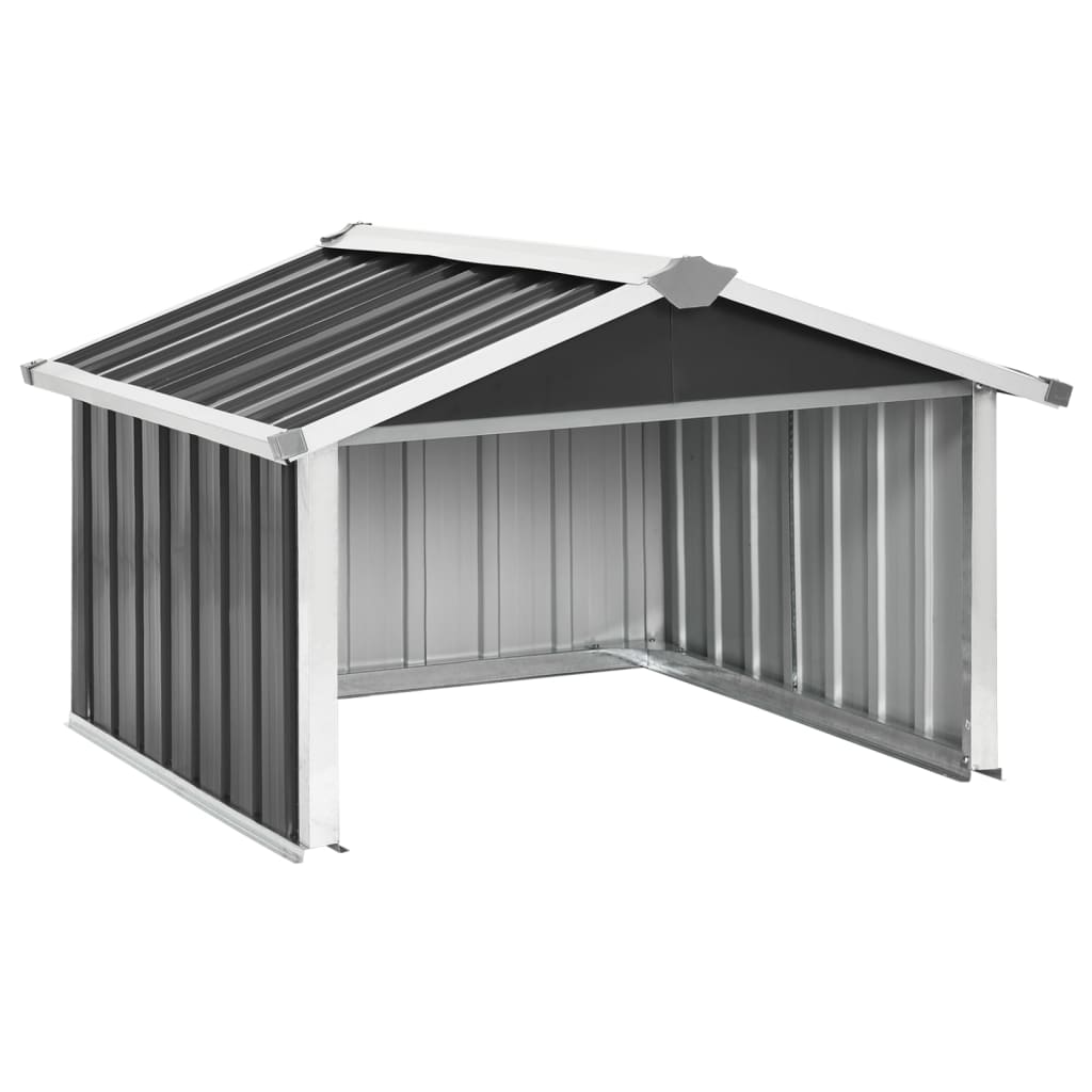 NNEVL Garden Robot Lawnmower Shed 92x97x63 cm Galvanised Steel Anthracite-1