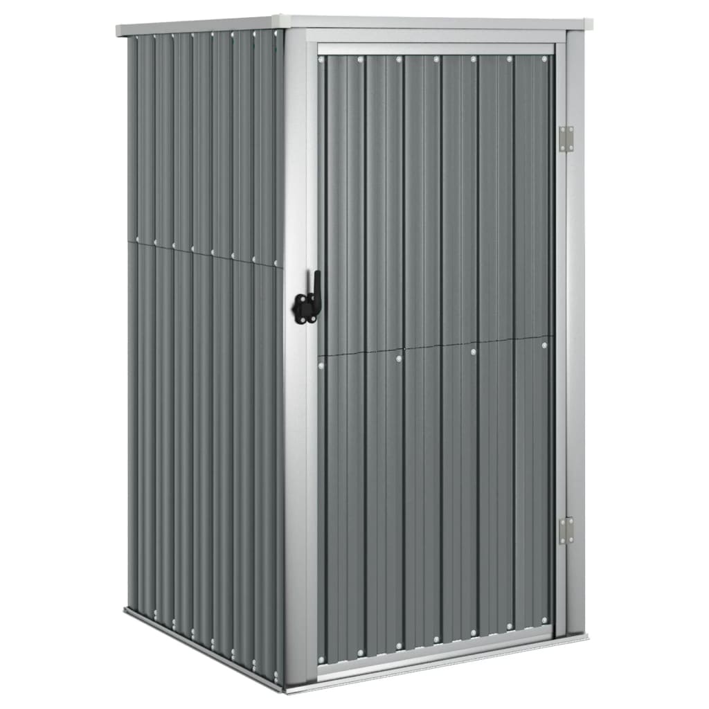 NNEVL Garden Tool Shed Grey 88x89x161 cm Galvanised Steel-1