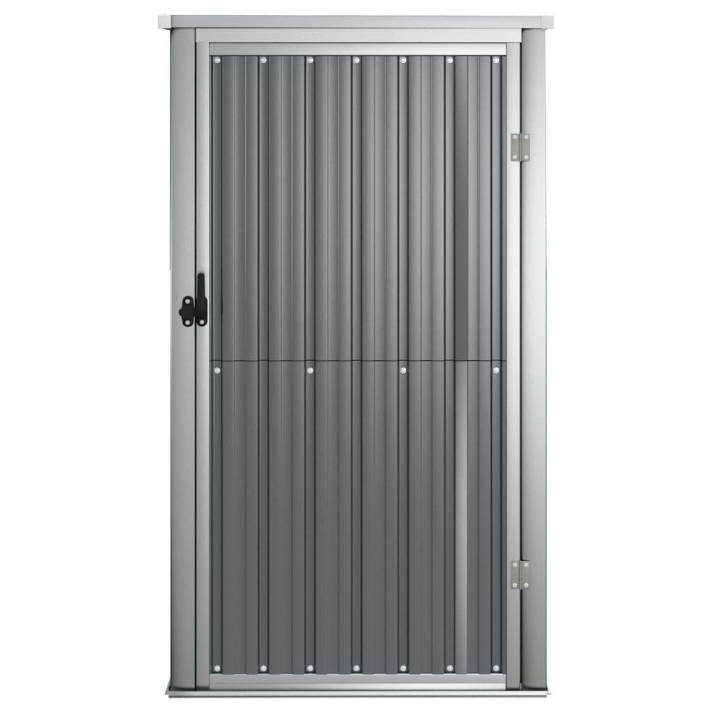 NNEVL Garden Tool Shed Grey 88x89x161 cm Galvanised Steel-2