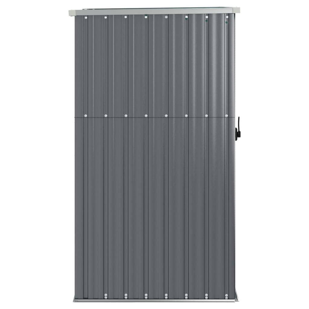 NNEVL Garden Tool Shed Grey 88x89x161 cm Galvanised Steel-3