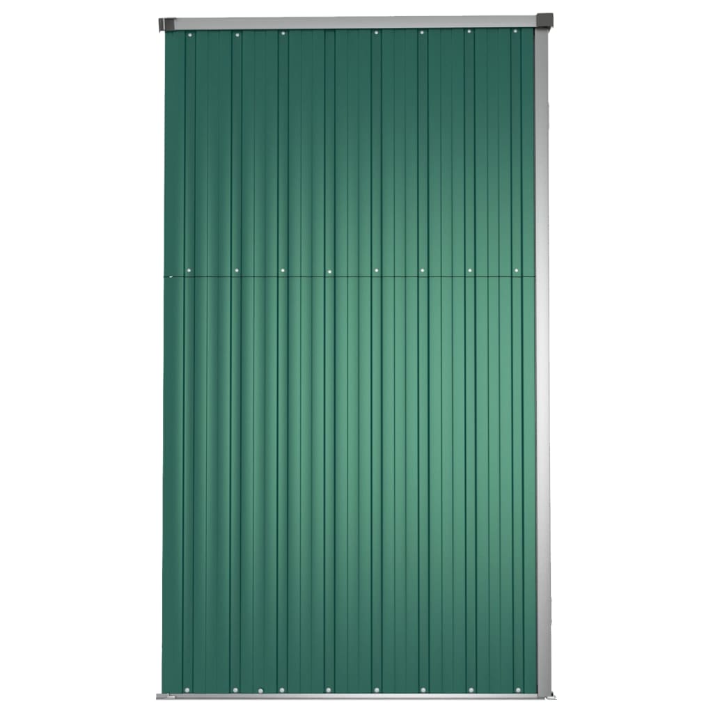 NNEVL Garden Tool Shed Green 161x89x161 cm Galvanised Steel-4