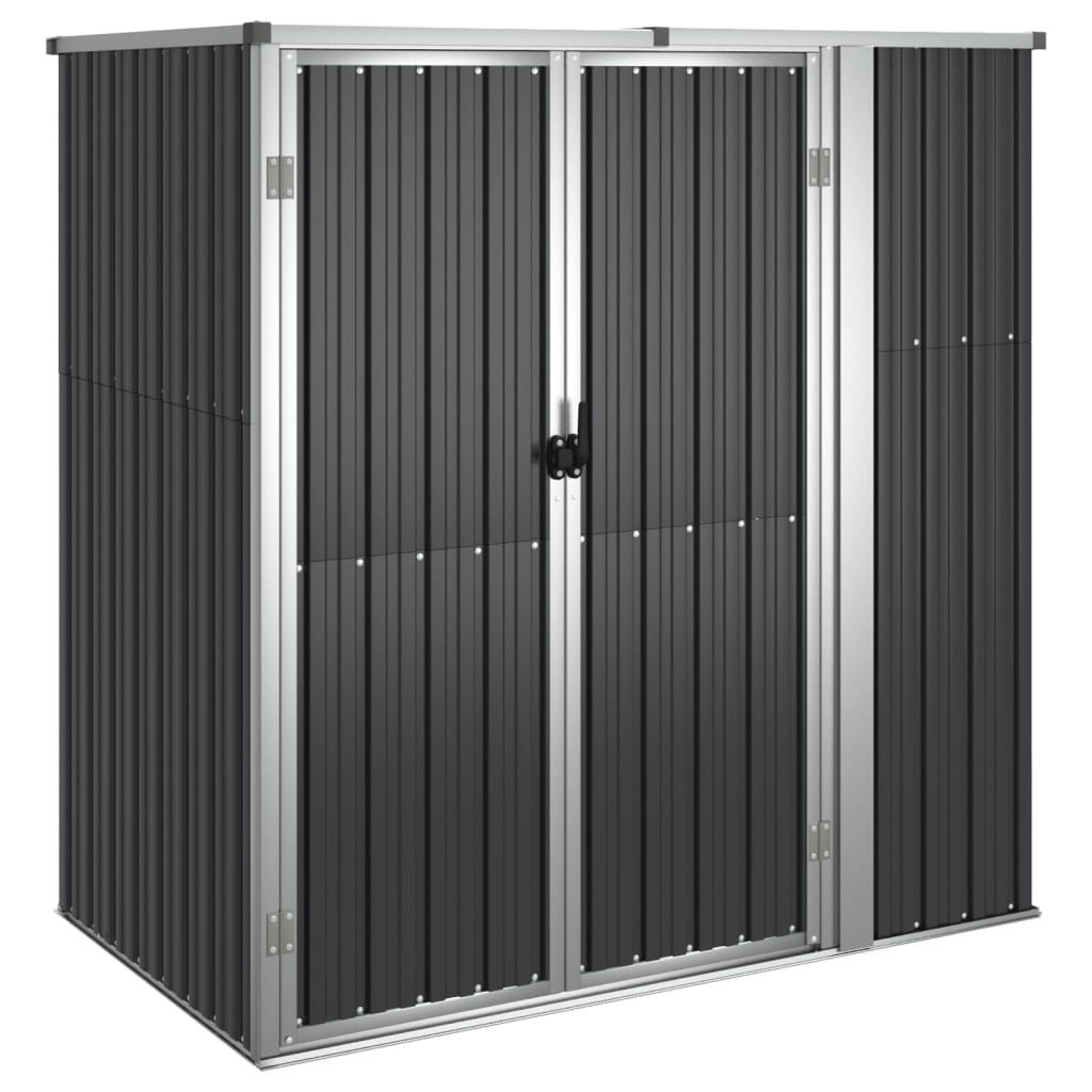 NNEVL Garden Tool Shed Anthracite 161x89x161 cm Galvanised Steel-1