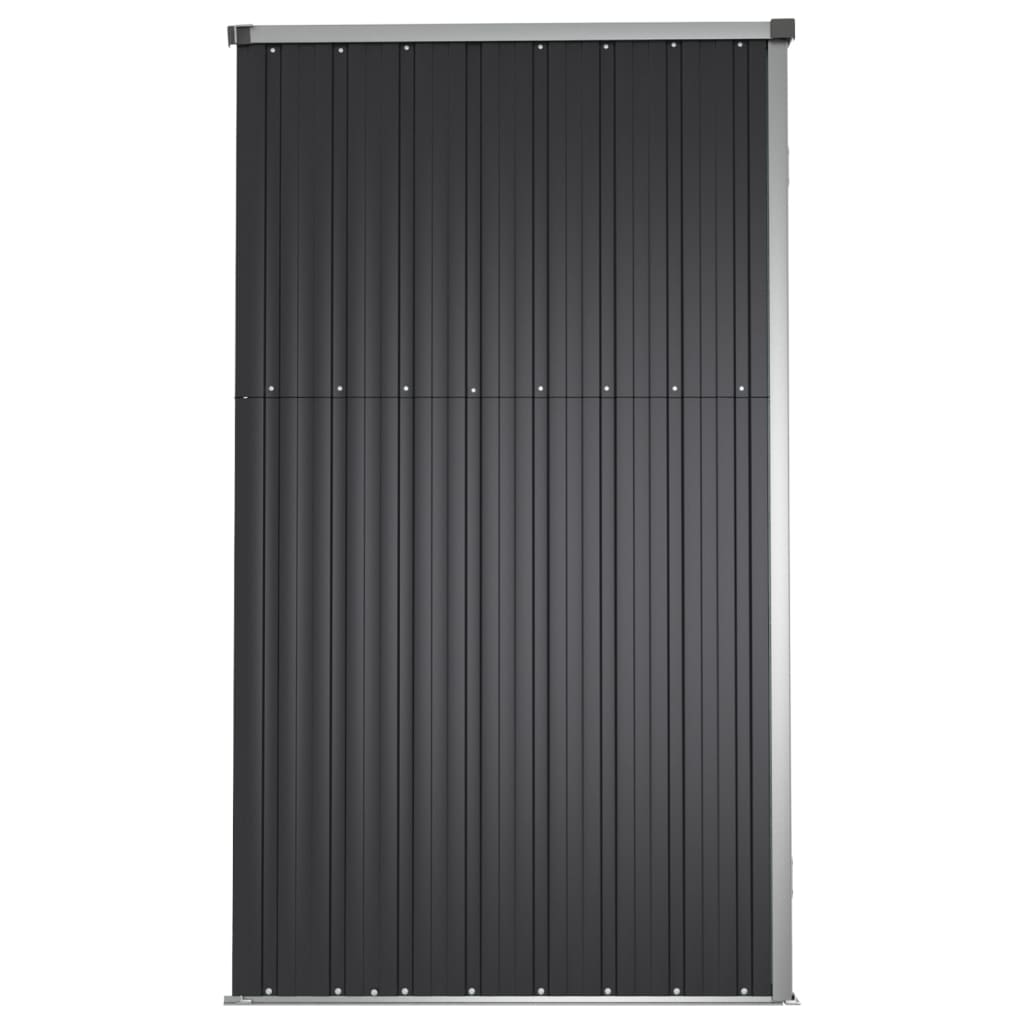 NNEVL Garden Tool Shed Anthracite 161x89x161 cm Galvanised Steel-4