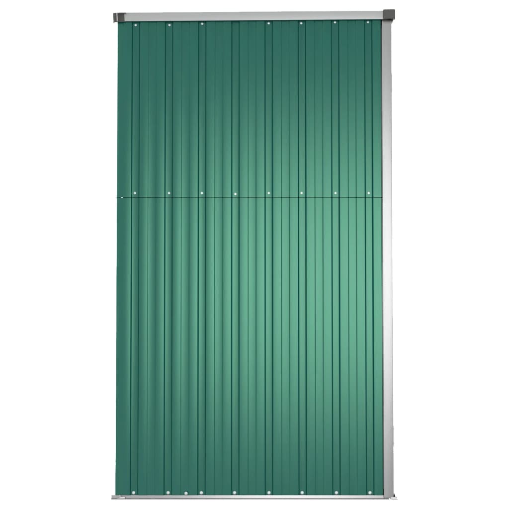 NNEVL Garden Tool Shed Green 225x89x161 cm Galvanised Steel-4