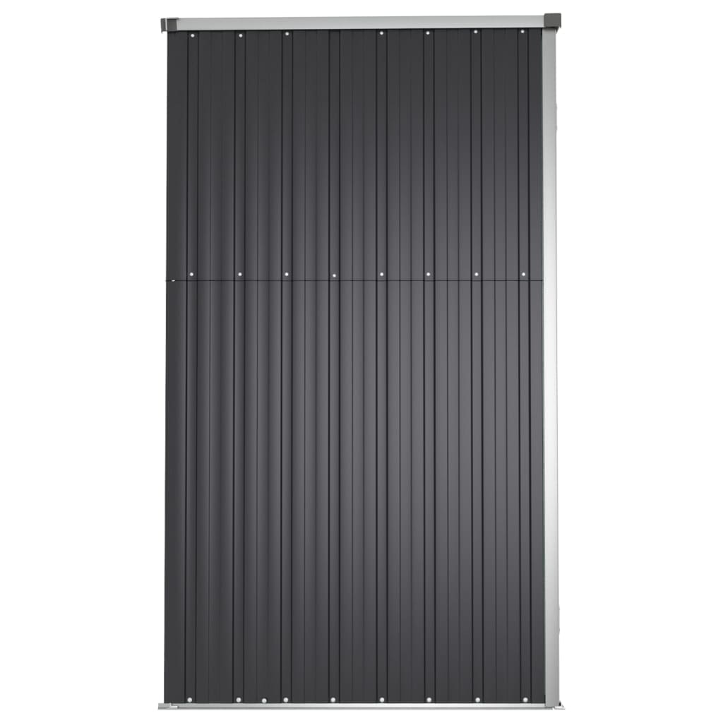 NNEVL Garden Tool Shed Anthracite 225x89x161 cm Galvanised Steel-4