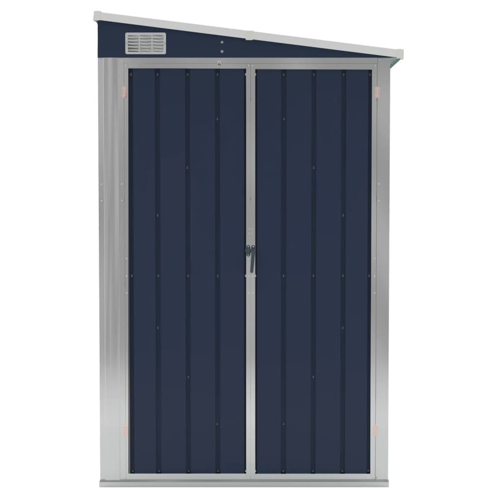 NNEVL Wall-mounted Garden Shed Anthracite 118x194x178 cm Steel-2