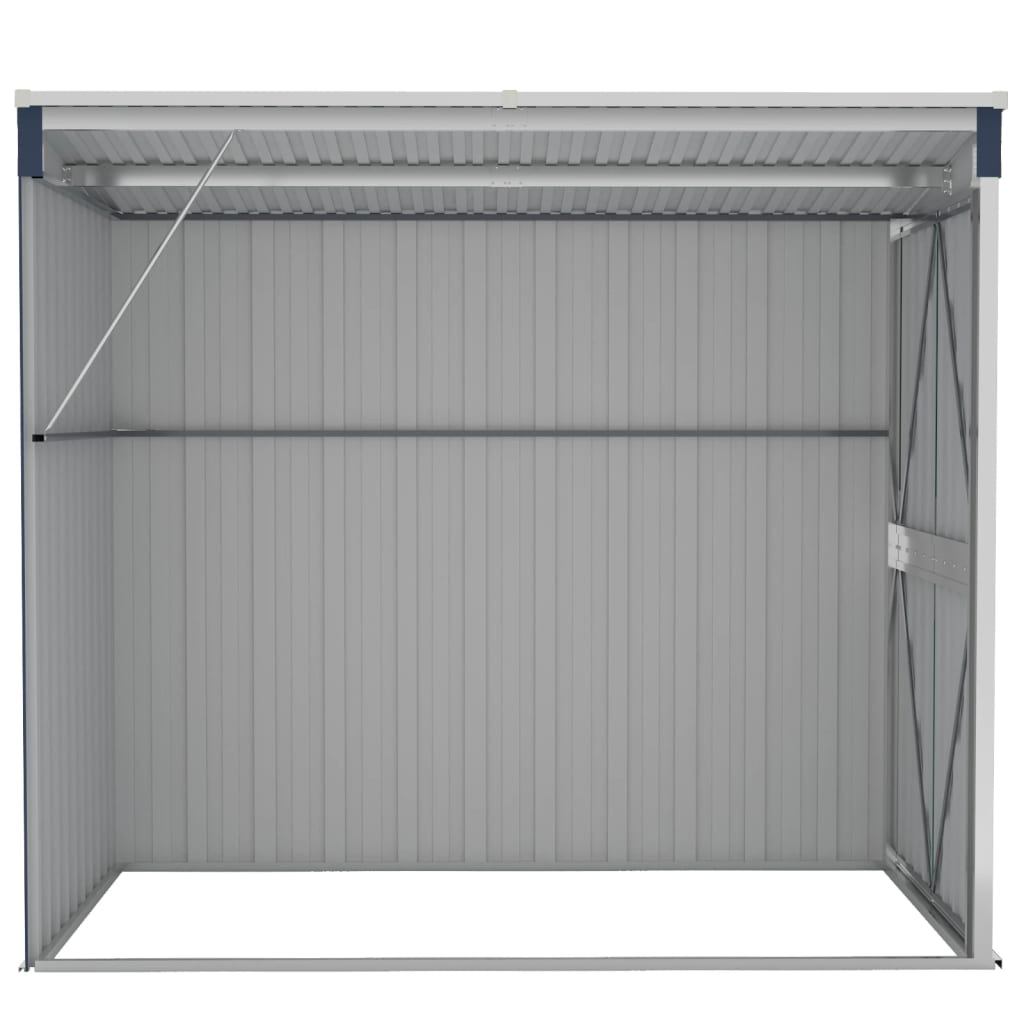 NNEVL Wall-mounted Garden Shed Anthracite 118x194x178 cm Steel-4