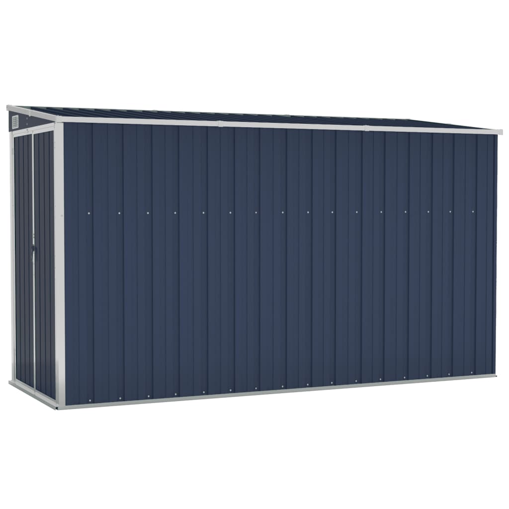 NNEVL Wall-mounted Garden Shed Anthracite 118x288x178 cm Steel-1