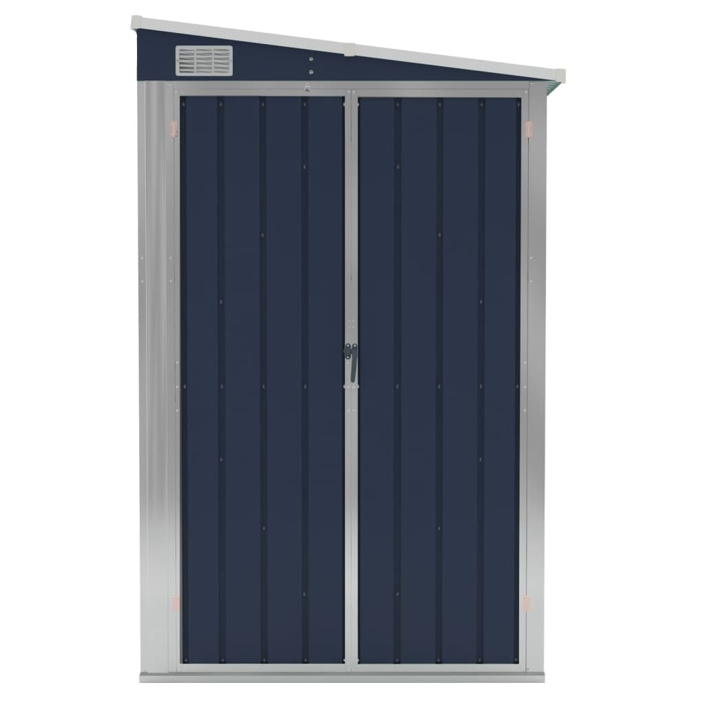 NNEVL Wall-mounted Garden Shed Anthracite 118x288x178 cm Steel-2