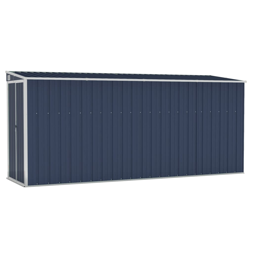 NNEVL Wall-mounted Garden Shed Anthracite 118x382x178 cm Steel-1