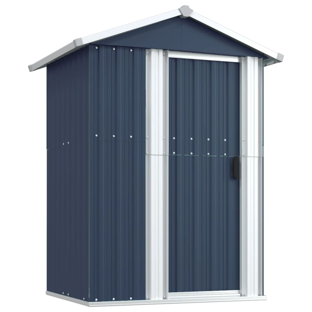 NNEVL Garden Shed Anthracite 126x97.5x177 cm Galvanised Steel-1