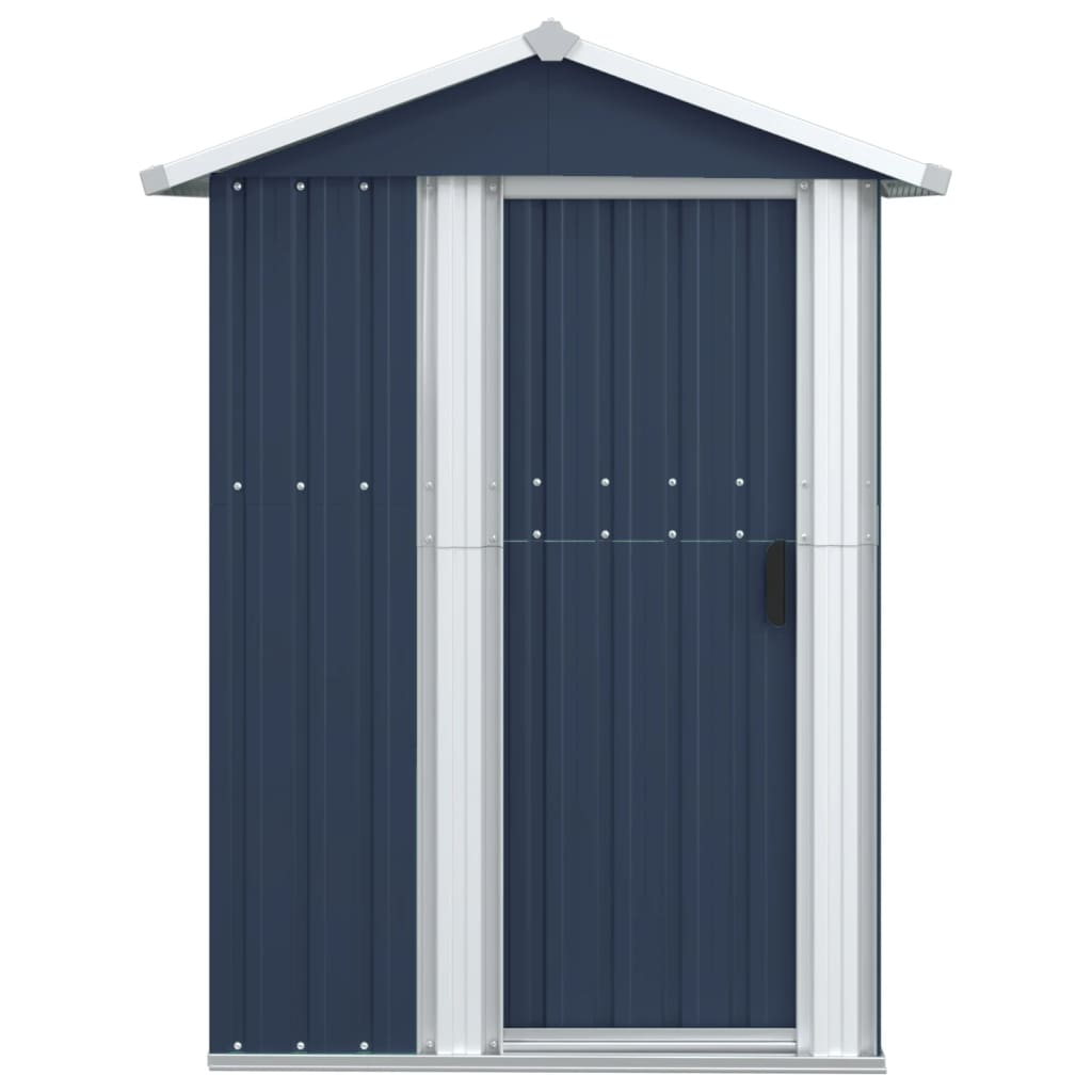 NNEVL Garden Shed Anthracite 126x97.5x177 cm Galvanised Steel-2