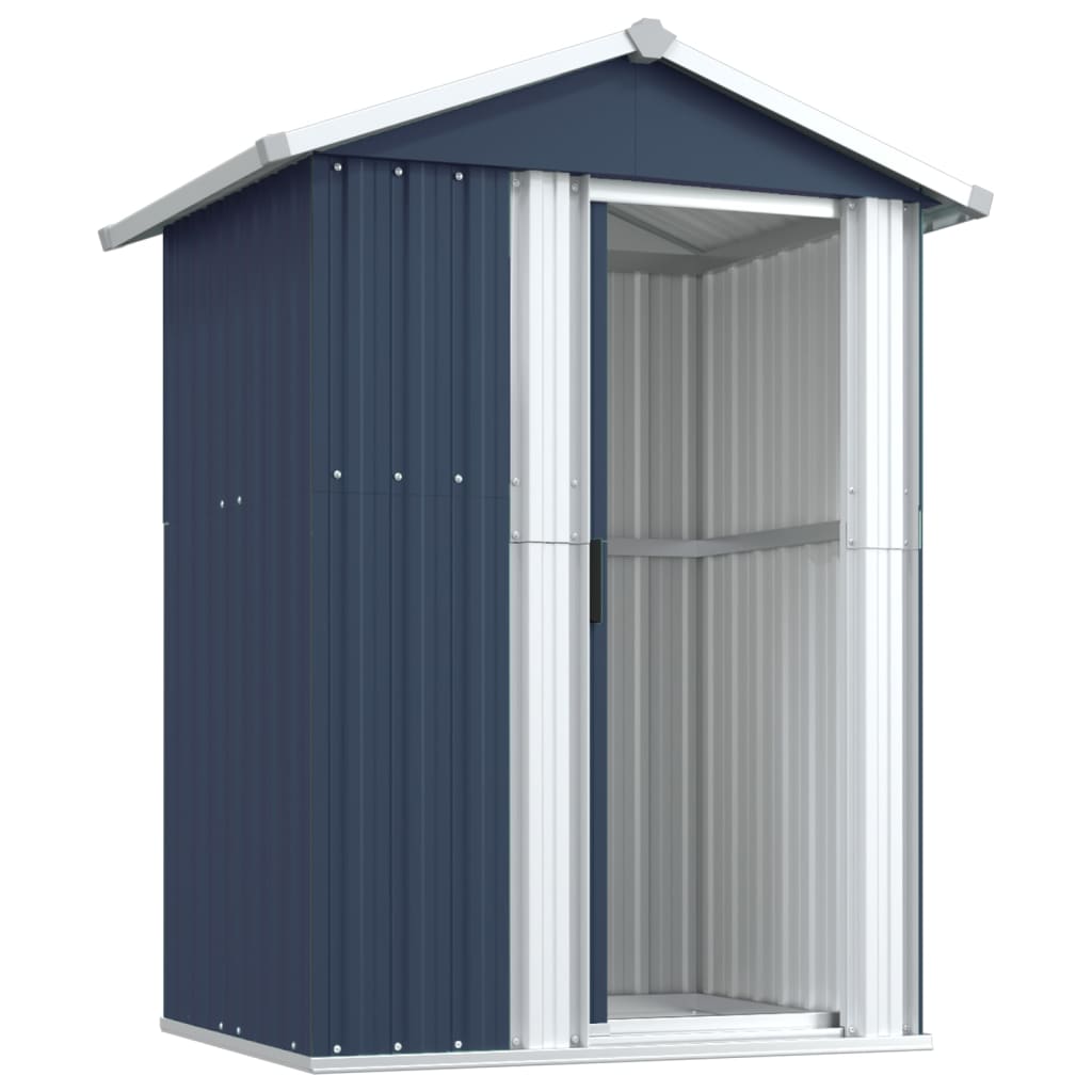 NNEVL Garden Shed Anthracite 126x97.5x177 cm Galvanised Steel-3