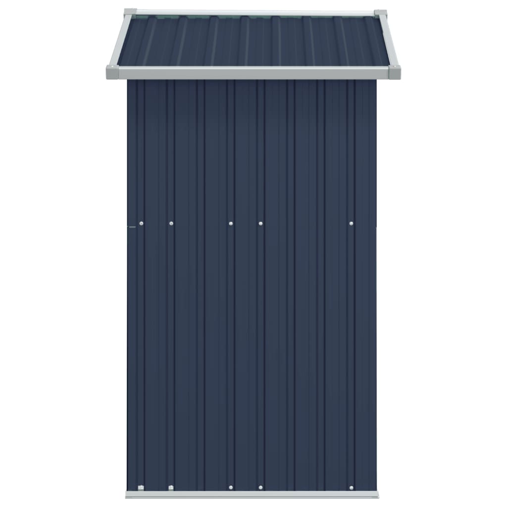 NNEVL Garden Shed Anthracite 126x97.5x177 cm Galvanised Steel-4