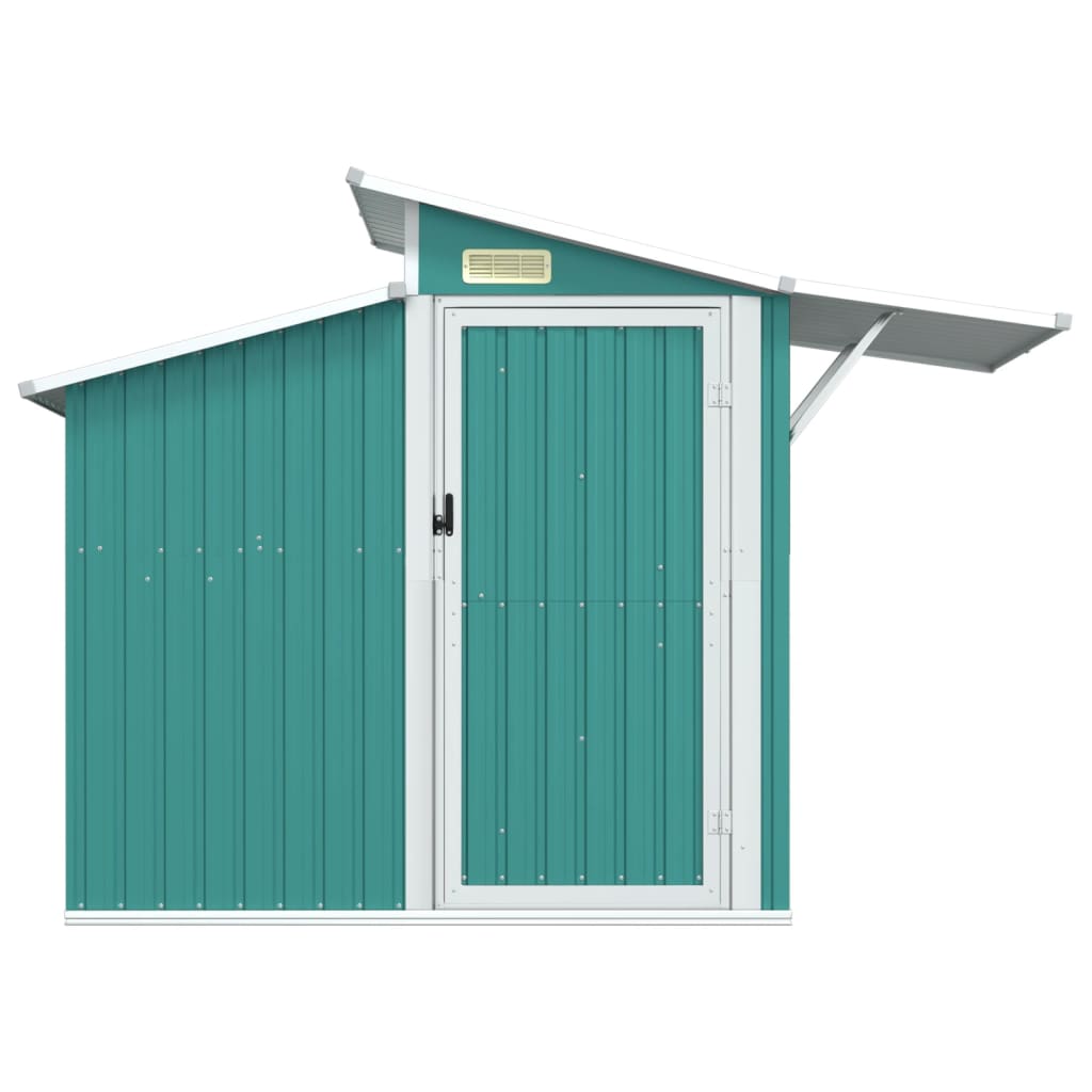 NNEVL Garden Shed Green 270x130x208.5 cm Galvanised Steel-2