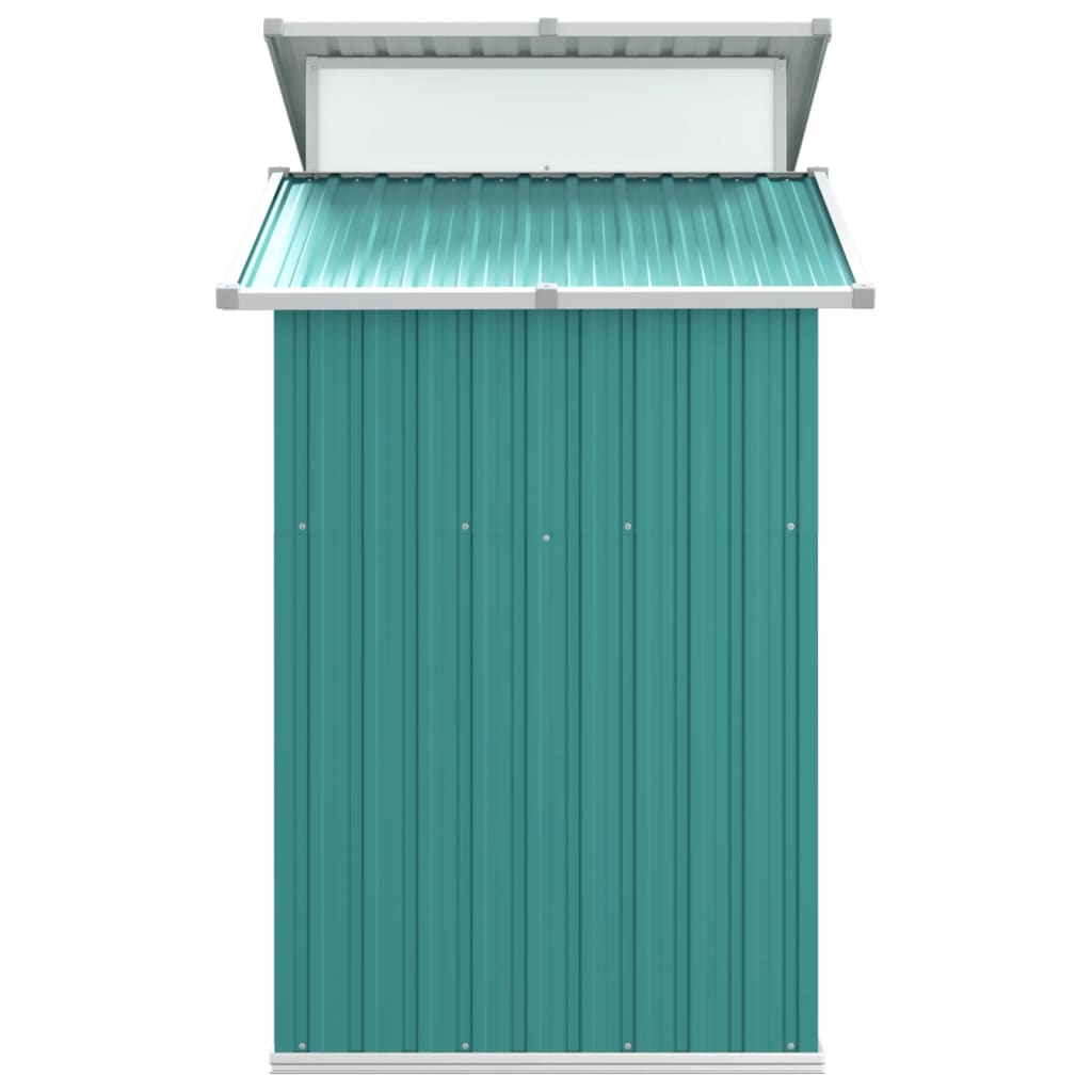 NNEVL Garden Shed Green 270x130x208.5 cm Galvanised Steel-4