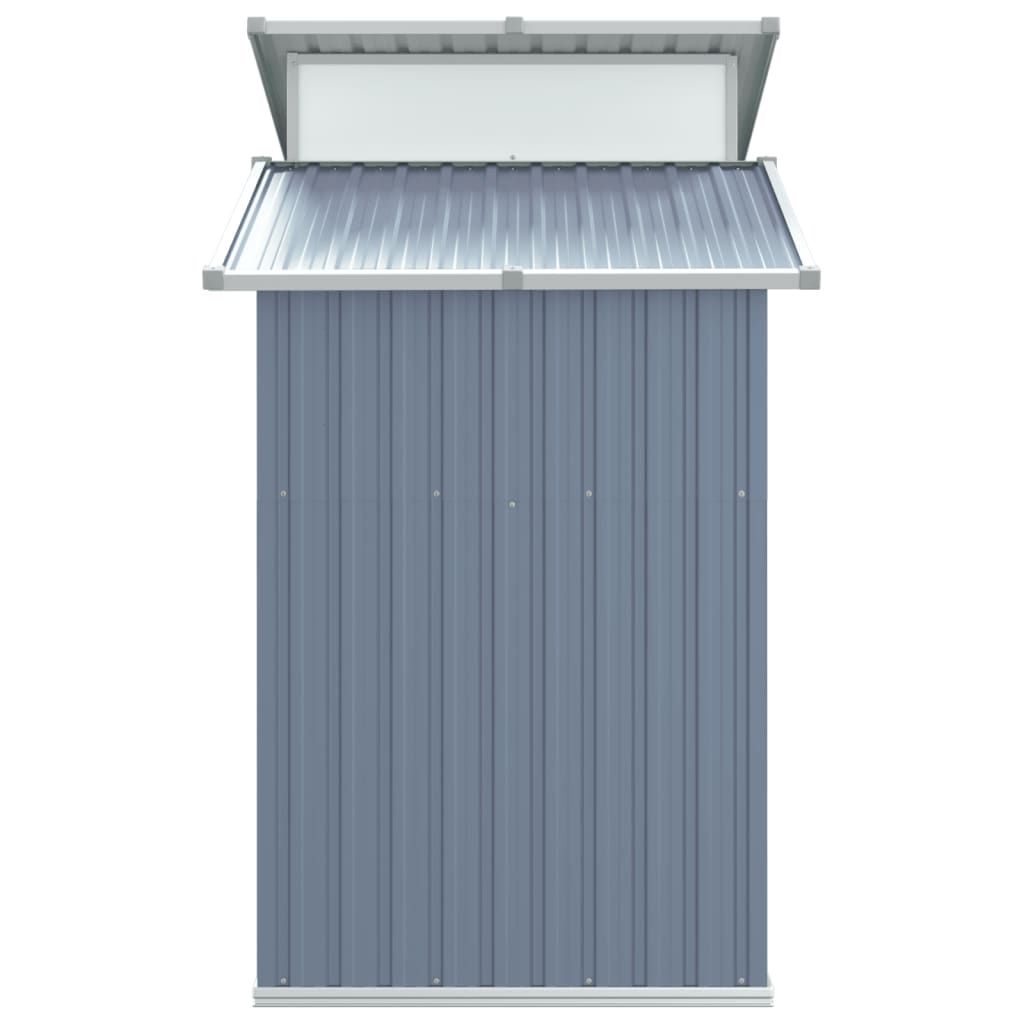 NNEVL Garden Shed Grey 270x130x208.5 cm Galvanised Steel-4