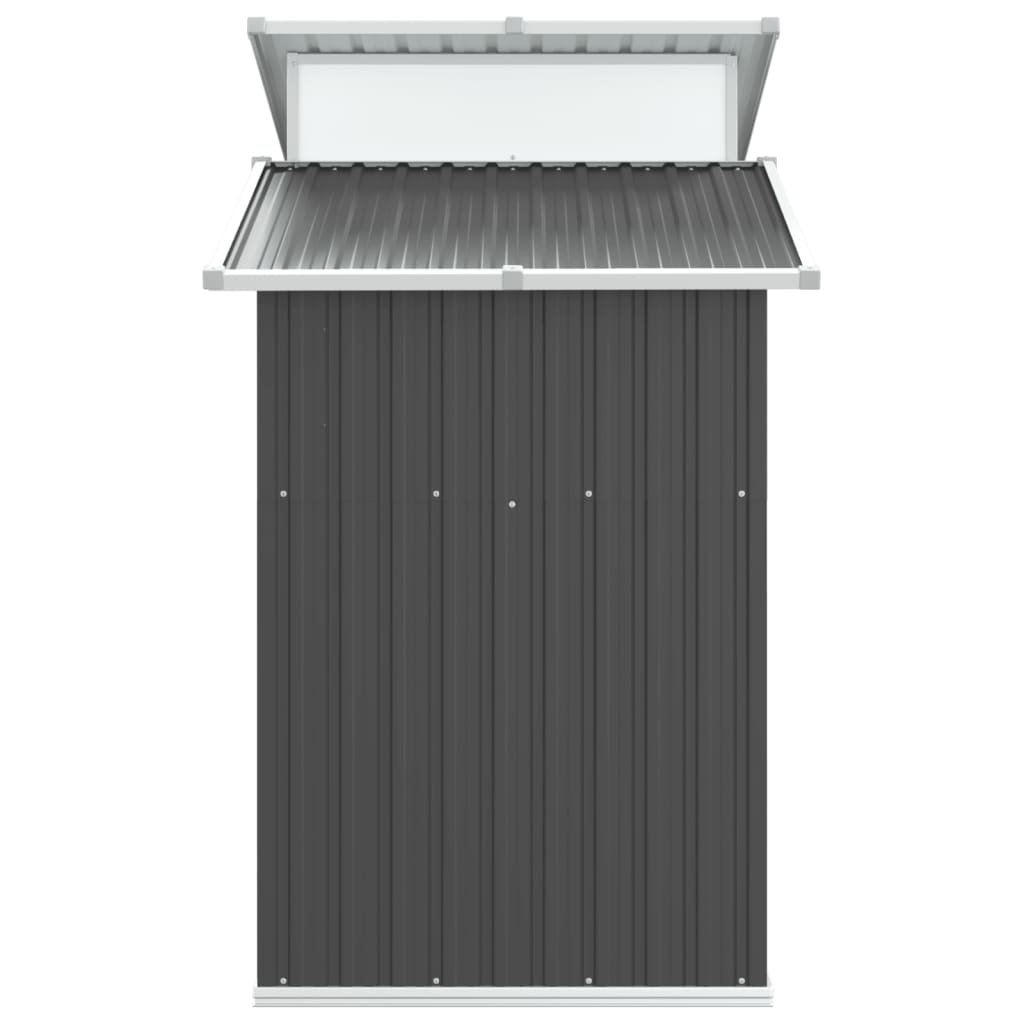 NNEVL Garden Shed Anthracite 270x130x208.5 cm Galvanised Steel-4