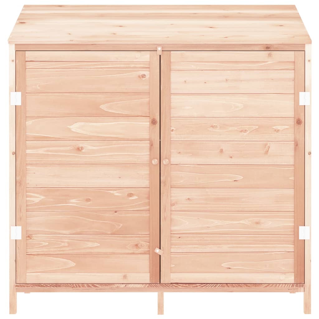 NNEVL Garden Shed 102x52x112 cm Solid Wood Fir-2