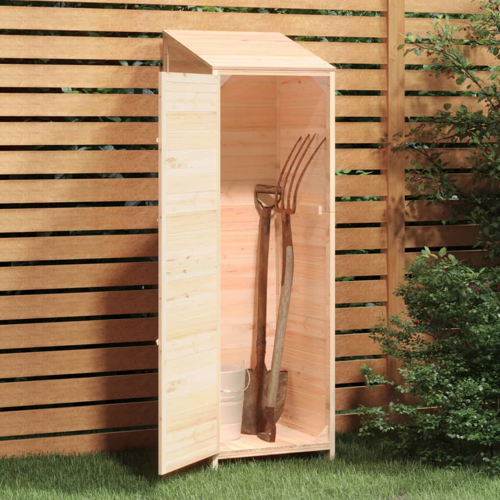 NNEVL Garden Shed 55x52x174.5 cm Solid Wood Fir-2