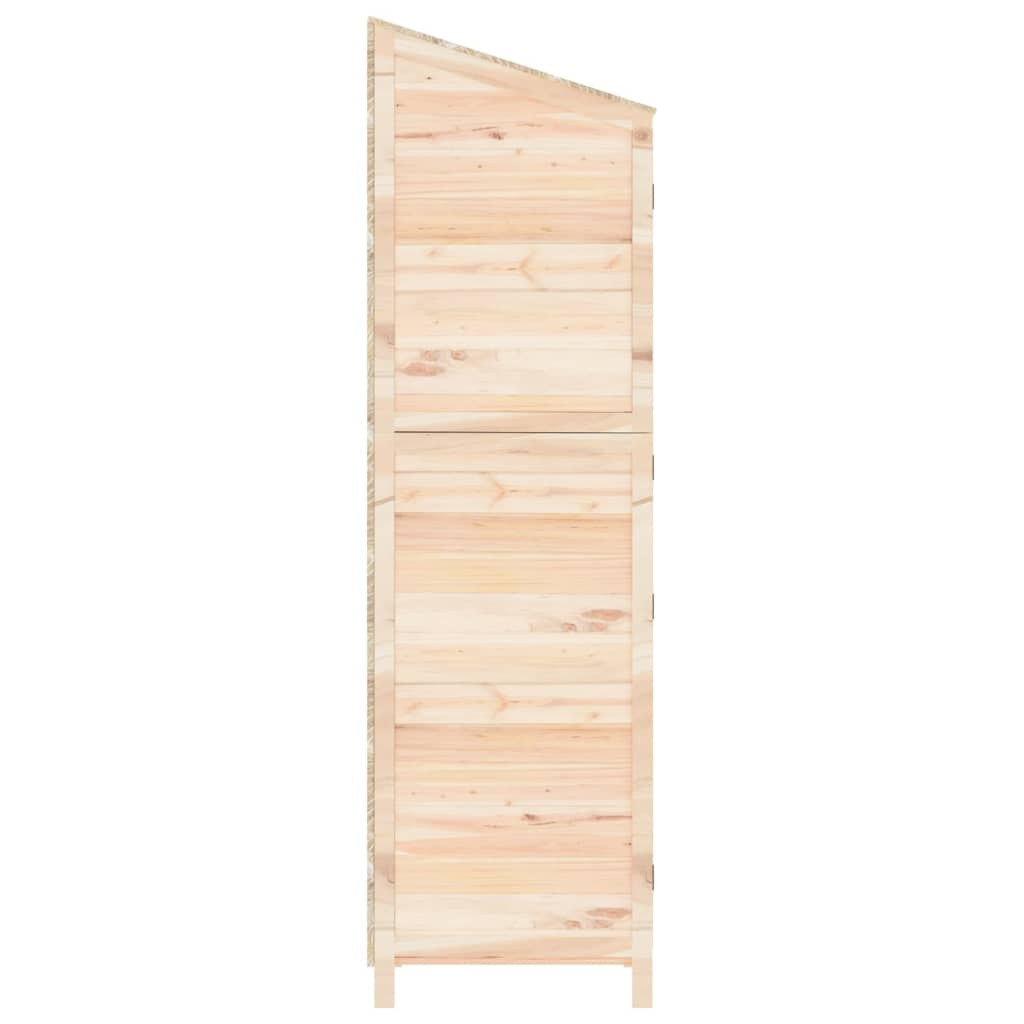 NNEVL Garden Shed 55x52x174.5 cm Solid Wood Fir-4