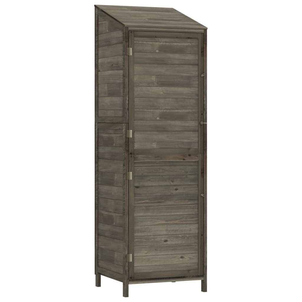 NNEVL Garden Shed Anthracite 55x52x174.5 cm Solid Wood Fir-1