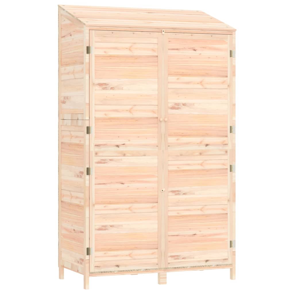 NNEVL Garden Shed 102x52x174.5 cm Solid Wood Fir-1