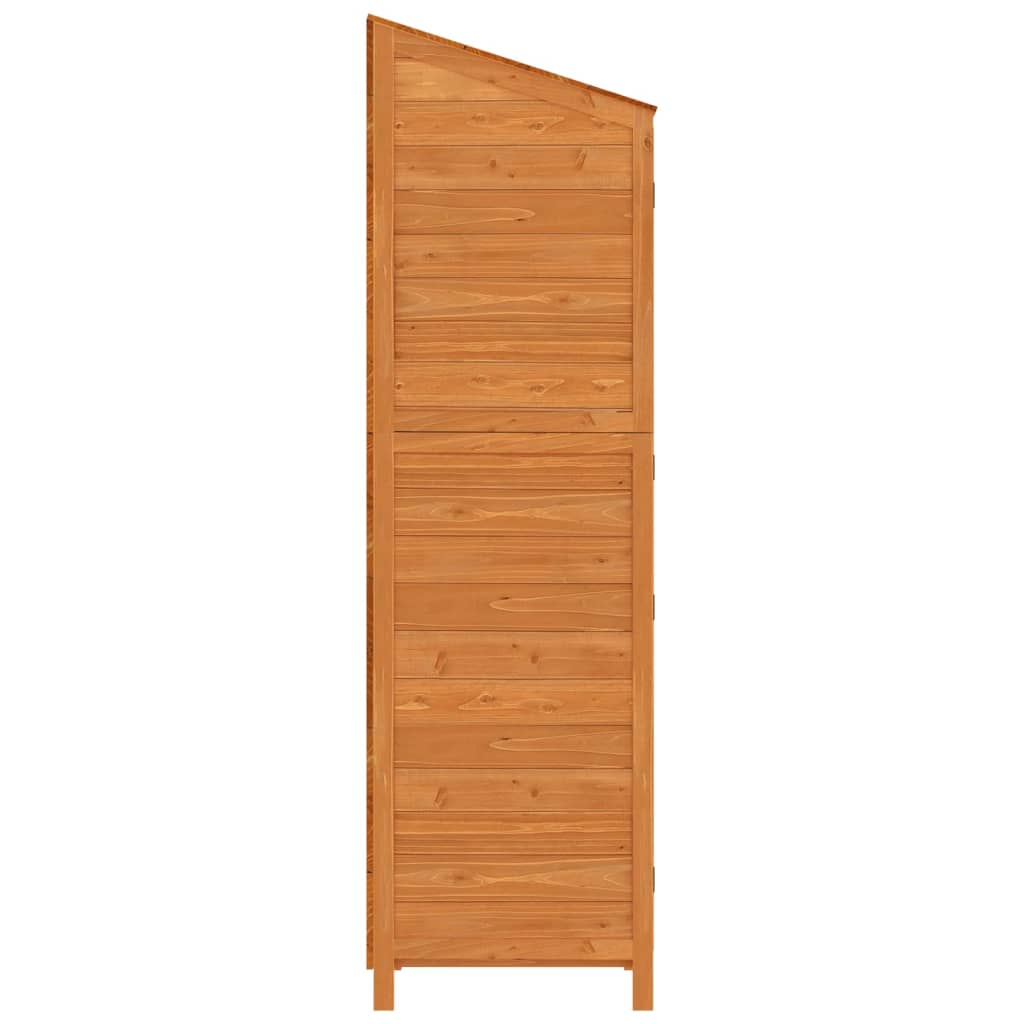 NNEVL Garden Shed Brown 102x52x174.5 cm Solid Wood Fir-4