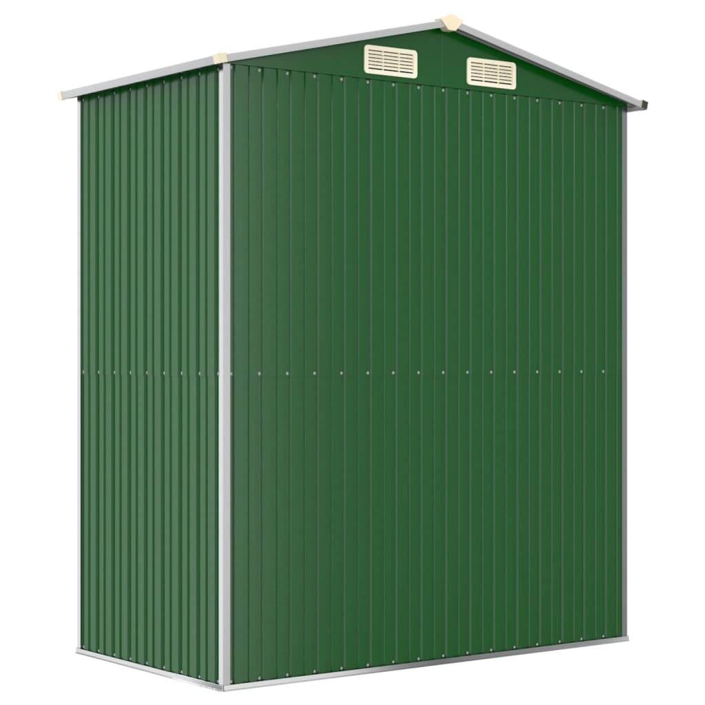 NNEVL Garden Shed Green 192x108x223 cm Galvanised Steel-4