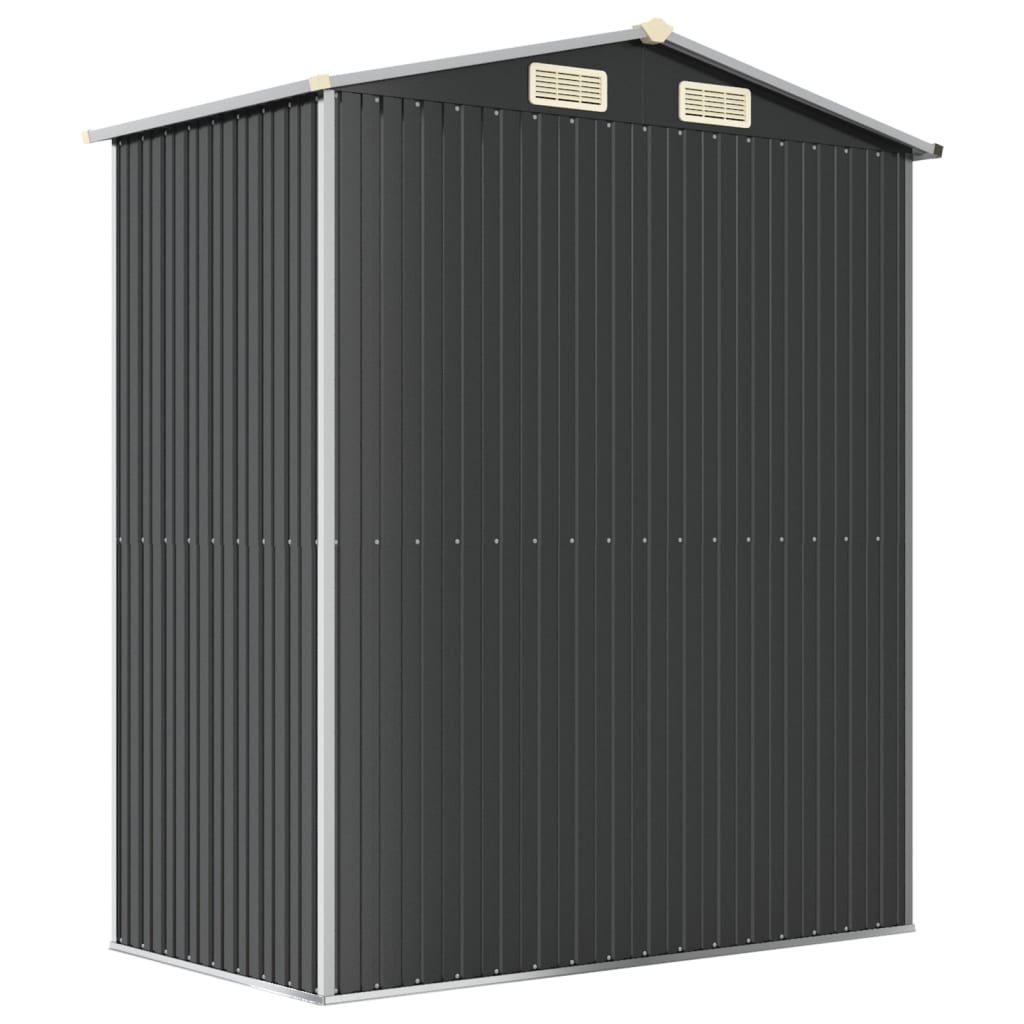 NNEVL Garden Shed Anthracite 192x108x223 cm Galvanised Steel-4