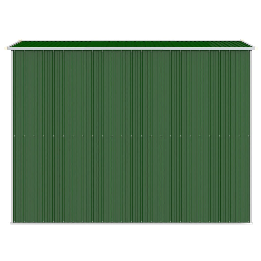 NNEVL Garden Shed Green 192x274x223 cm Galvanised Steel-4
