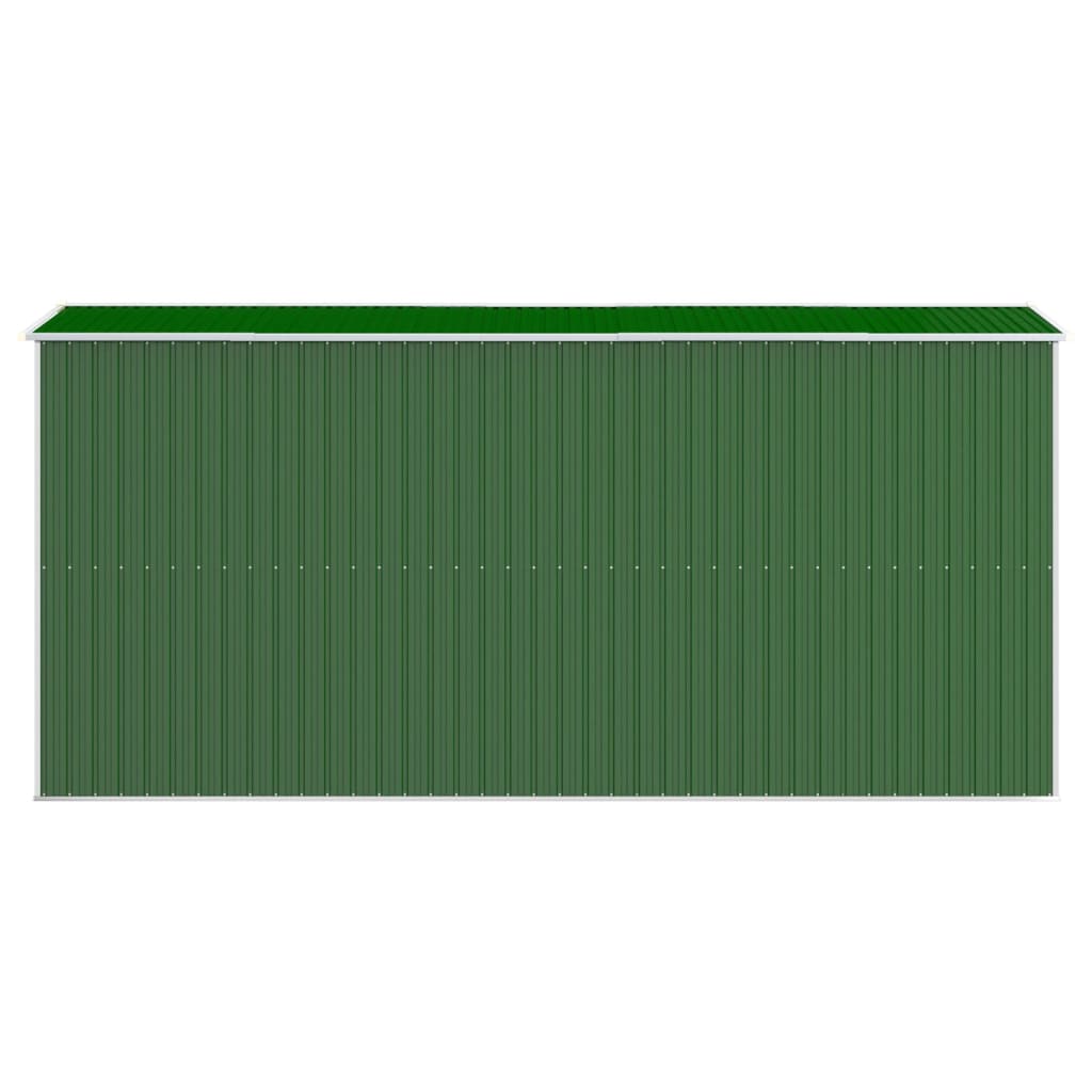NNEVL Garden Shed Green 192x440x223 cm Galvanised Steel-4