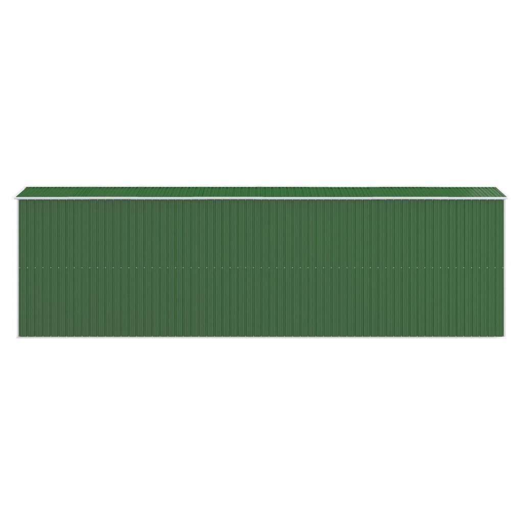 NNEVL Garden Shed Green 192x689x223 cm Galvanised Steel-4