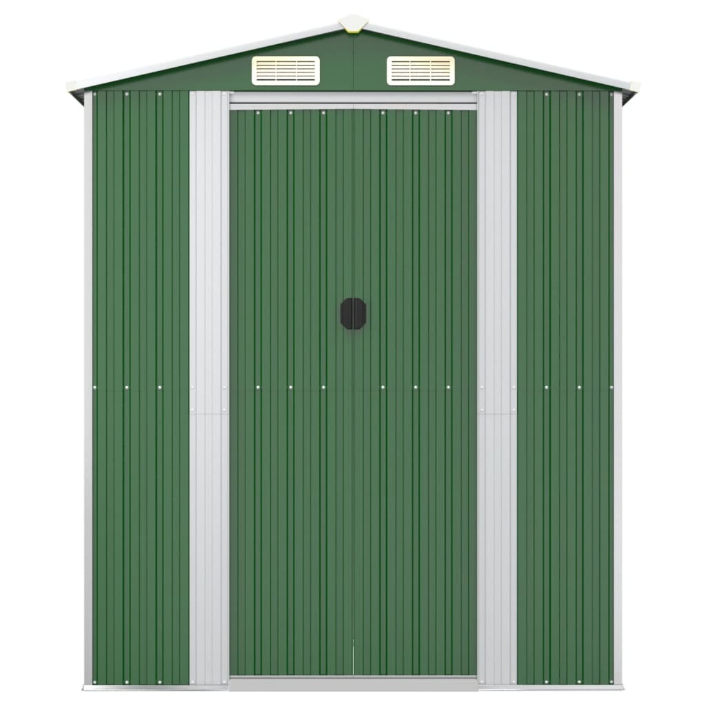 NNEVL Garden Shed Green 192x855x223 cm Galvanised Steel-3