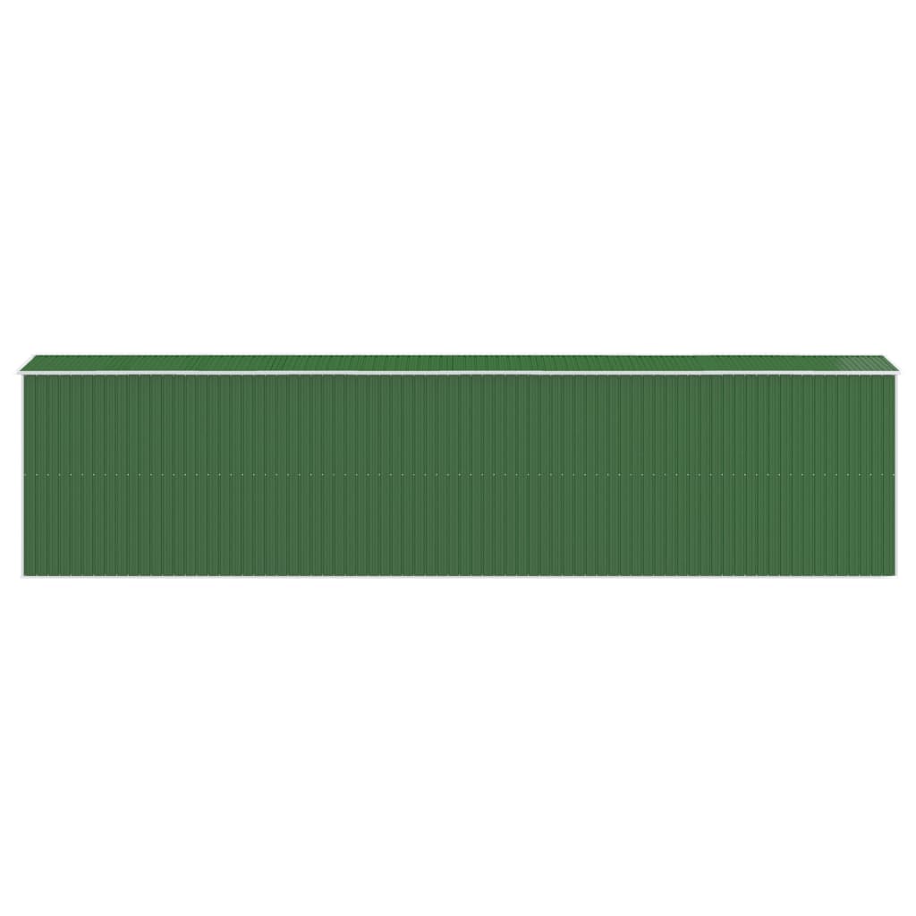 NNEVL Garden Shed Green 192x855x223 cm Galvanised Steel-4