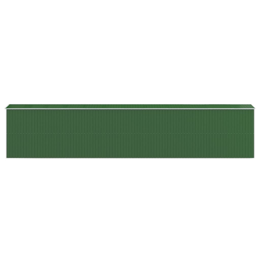 NNEVL Garden Shed Green 192x1021x223 cm Galvanised Steel-4