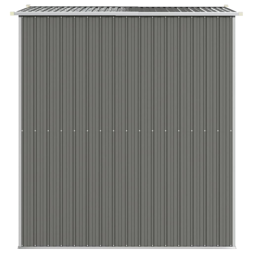 NNEVL Garden Shed Light Grey 192x191x223 cm Galvanised Steel-4