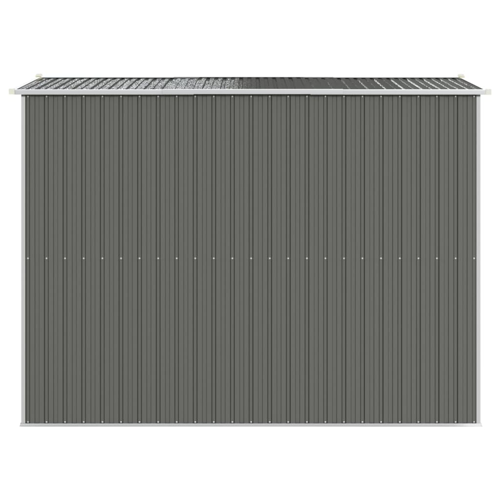 NNEVL Garden Shed Light Grey 192x274x223 cm Galvanised Steel-4