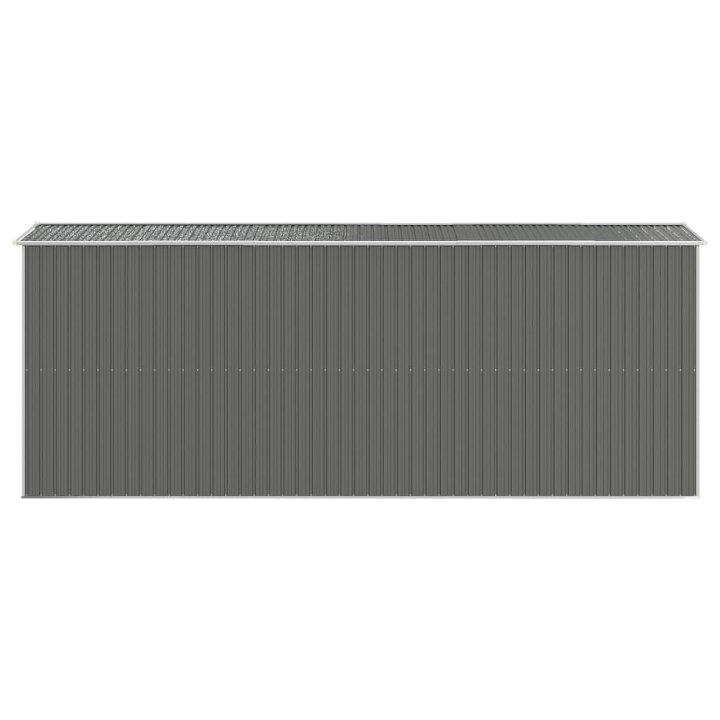 NNEVL Garden Shed Light Grey 192x523x223 cm Galvanised Steel-4