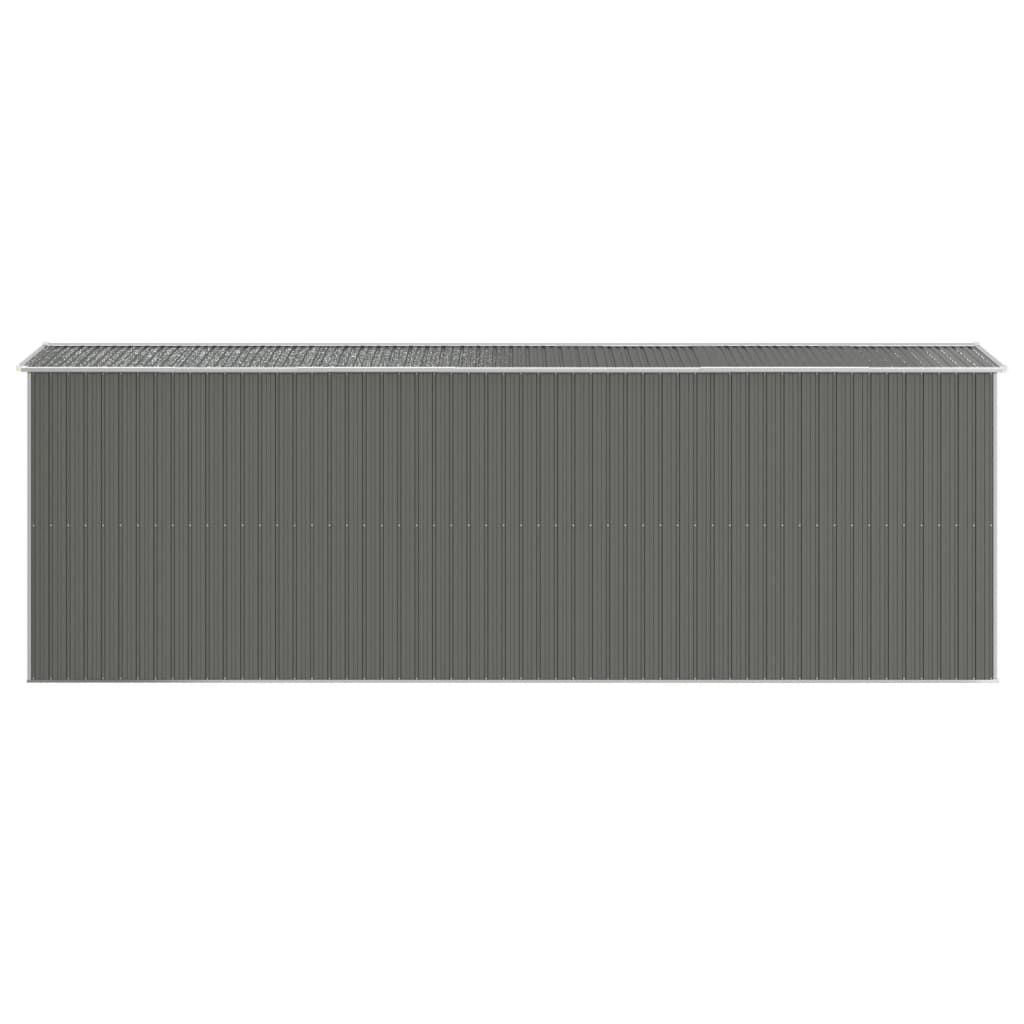 NNEVL Garden Shed Light Grey 192x606x223 cm Galvanised Steel-4