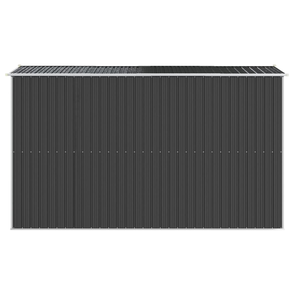 NNEVL Garden Shed Anthracite 192x357x223 cm Galvanised Steel-4