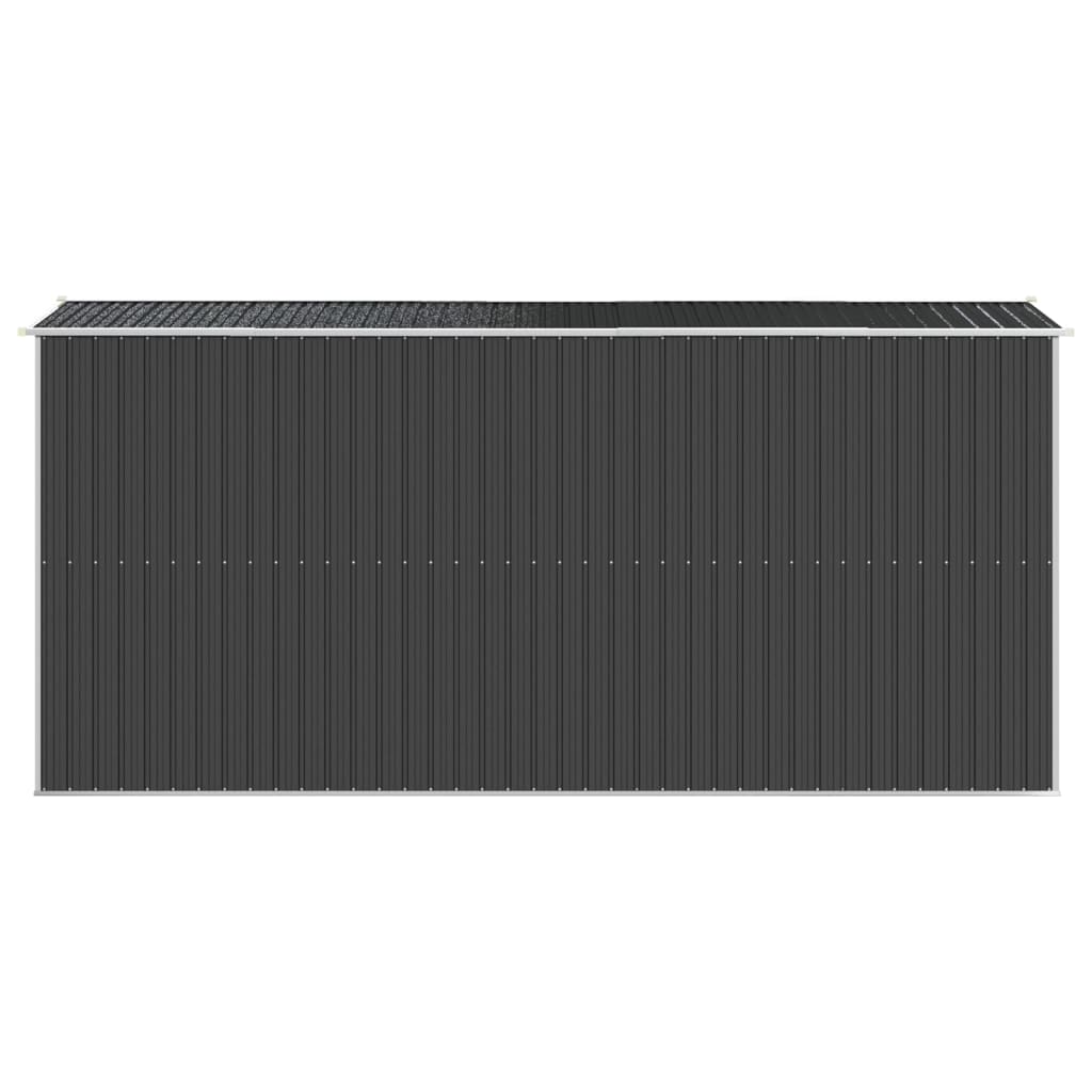 NNEVL Garden Shed Anthracite 192x440x223 cm Galvanised Steel-4