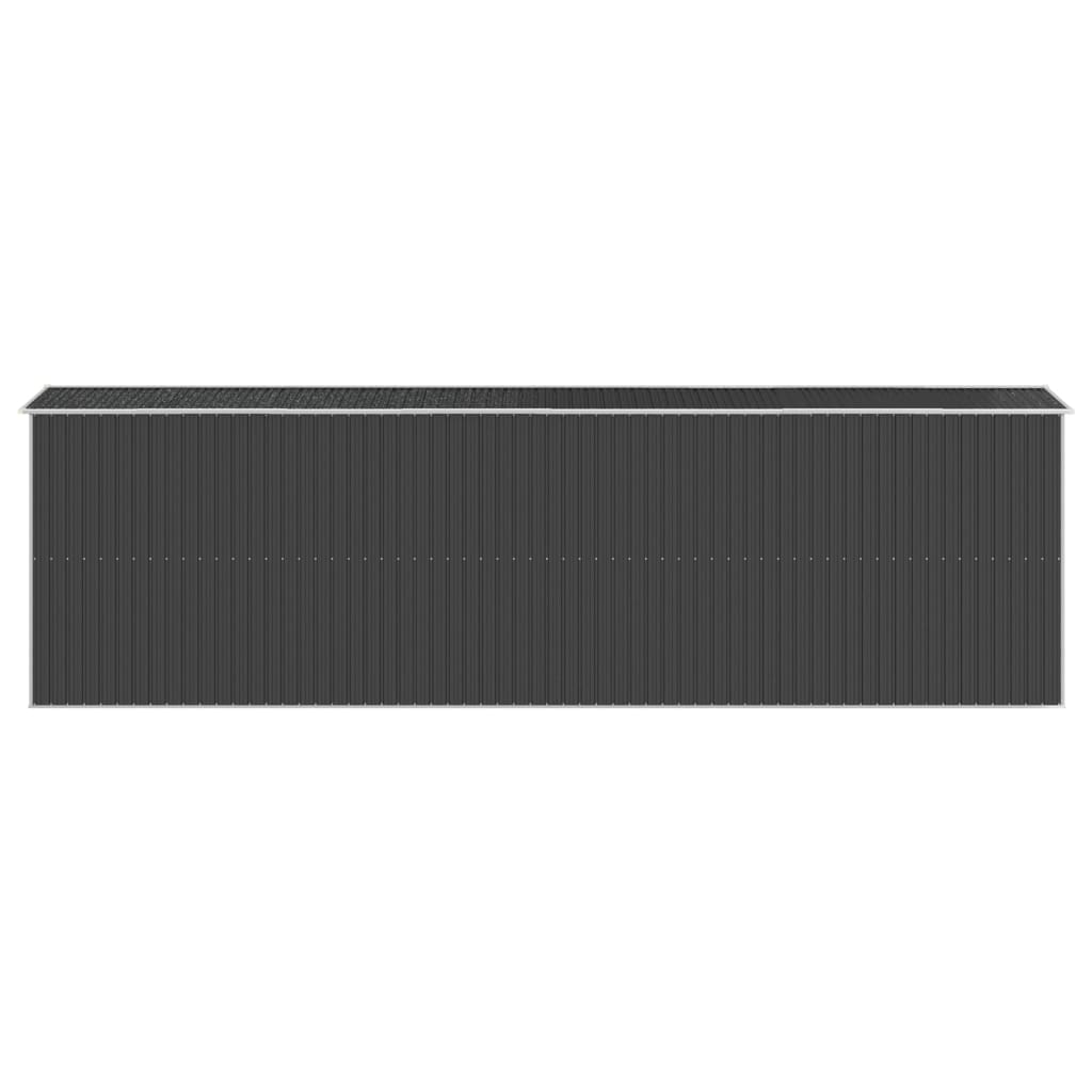 NNEVL Garden Shed Anthracite 192x689x223 cm Galvanised Steel-4