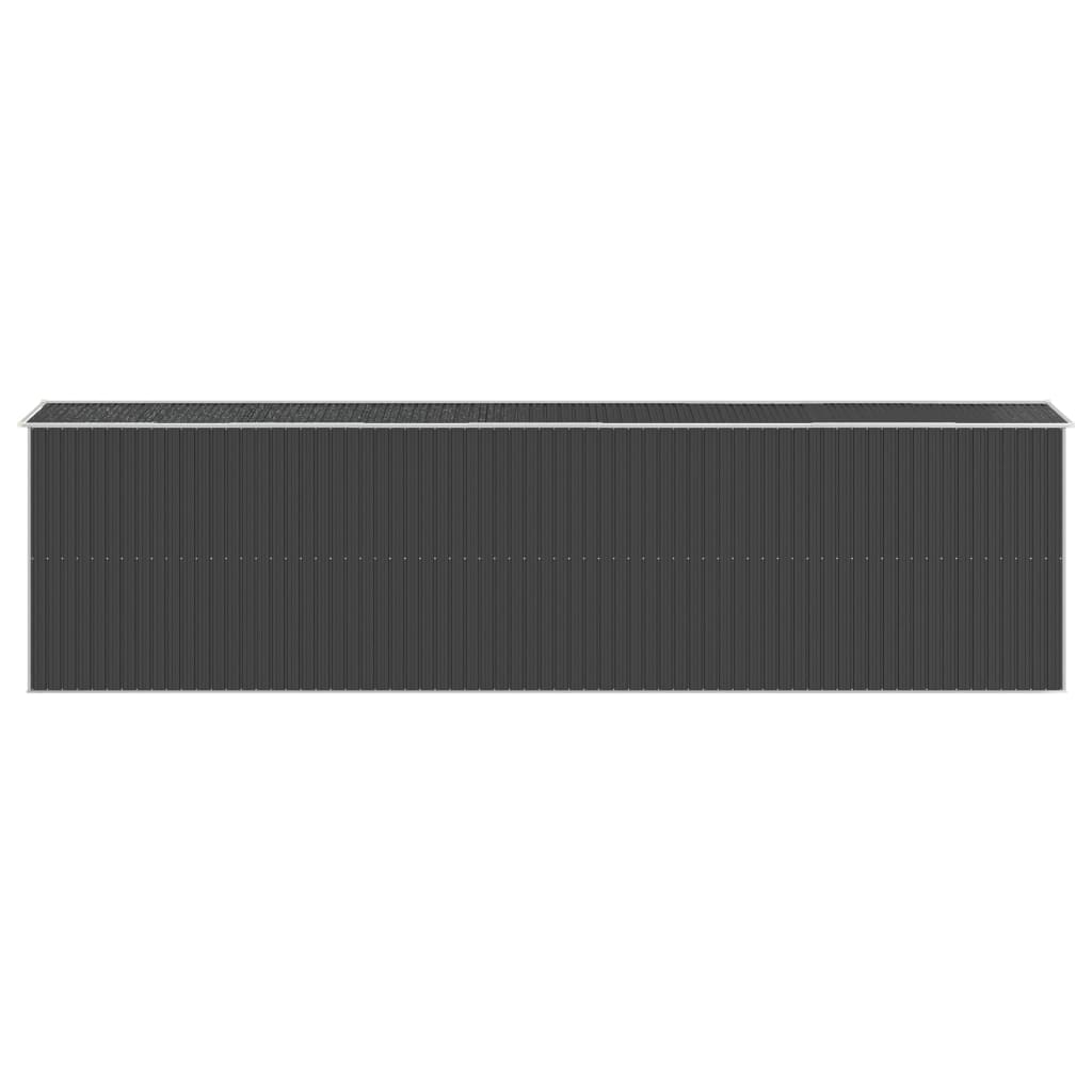 NNEVL Garden Shed Anthracite 192x772x223 cm Galvanised Steel-4