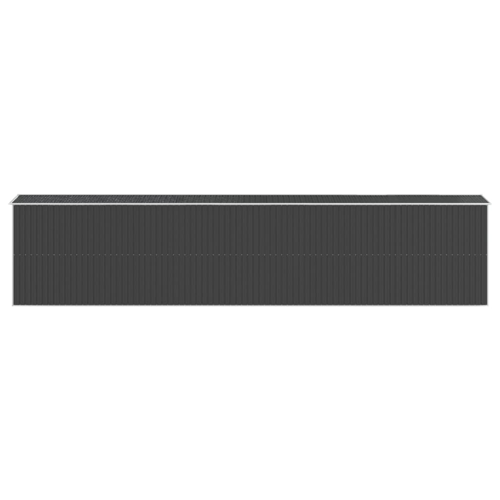 NNEVL Garden Shed Anthracite 192x938x223 cm Galvanised Steel-4
