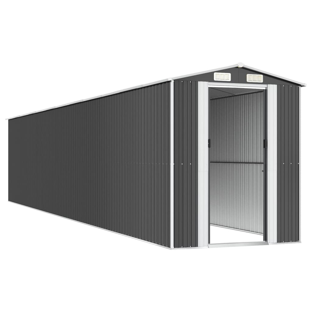 NNEVL Garden Shed Anthracite 192x1021x223 cm Galvanised Steel-3