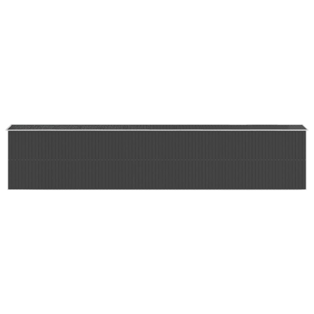 NNEVL Garden Shed Anthracite 192x1021x223 cm Galvanised Steel-4