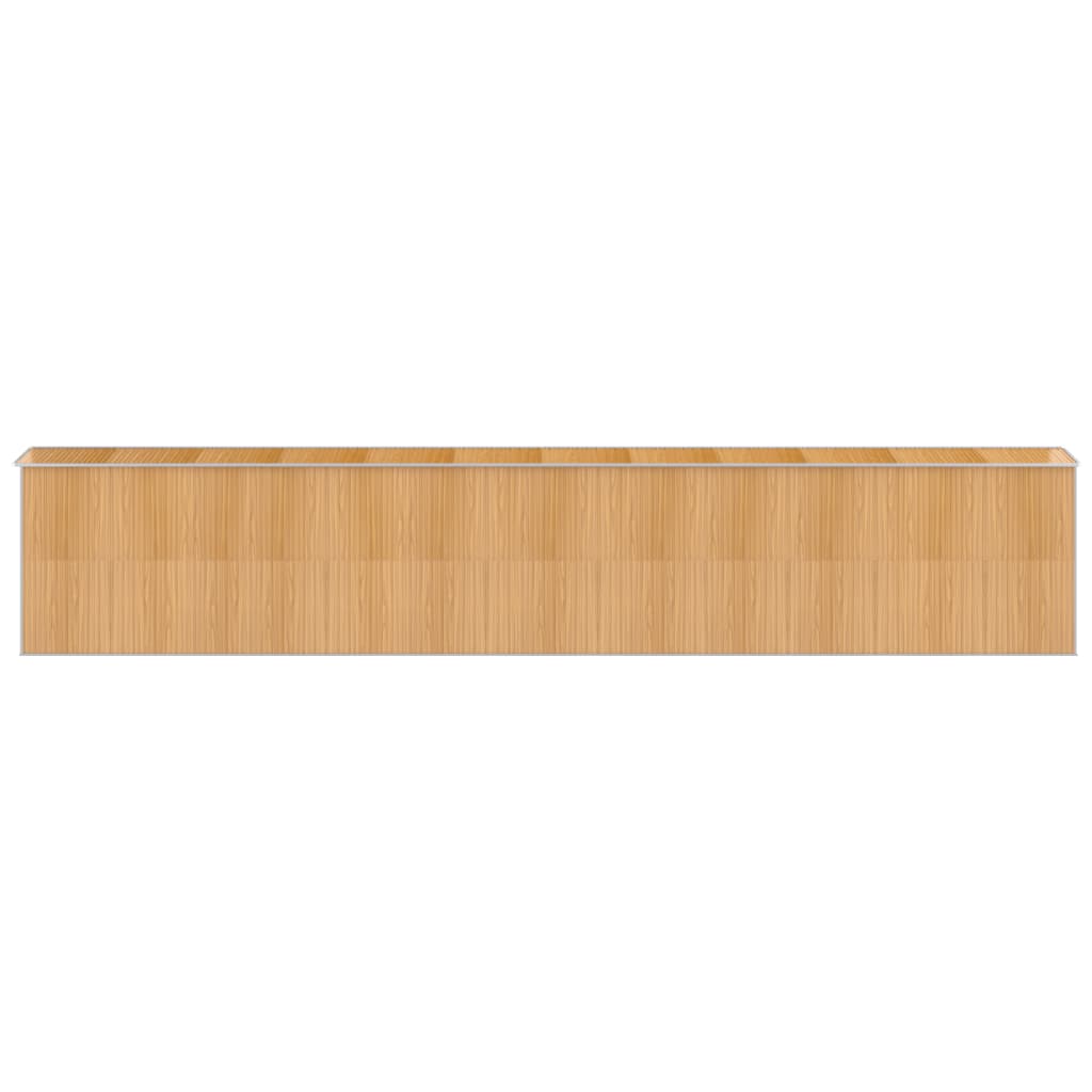 NNEVL Garden Shed Light Brown 192x1021x223 cm Galvanised Steel-4